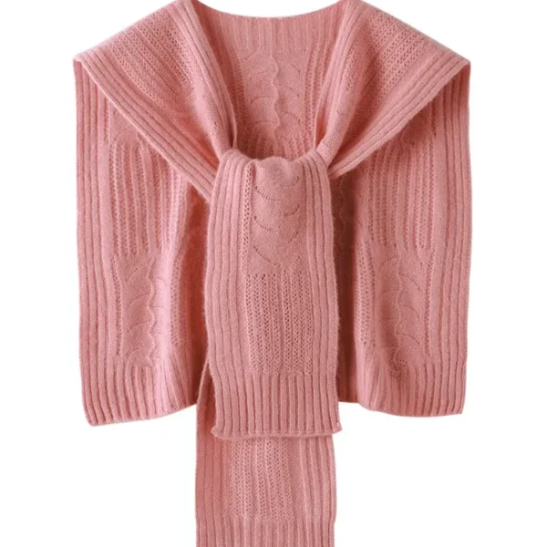 Pure Cashmere Women's Warm Knitted Shawl